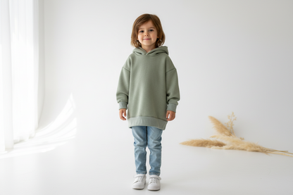 Salbei Sweat Hoodie - Gr. 86/92