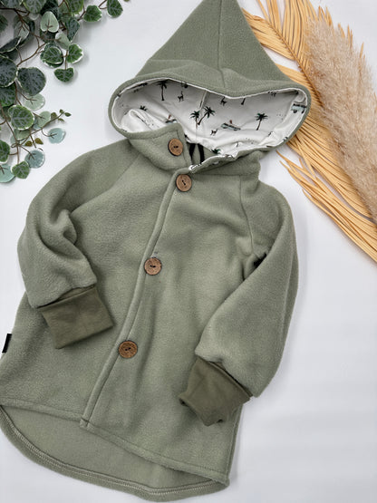 Fleece Jacke - Salbei "Safari"