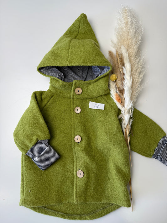 19 Wollwalk-Jacke - Gras (ungefüttert)