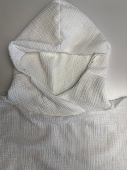 Musselin Badeponcho - offwhite