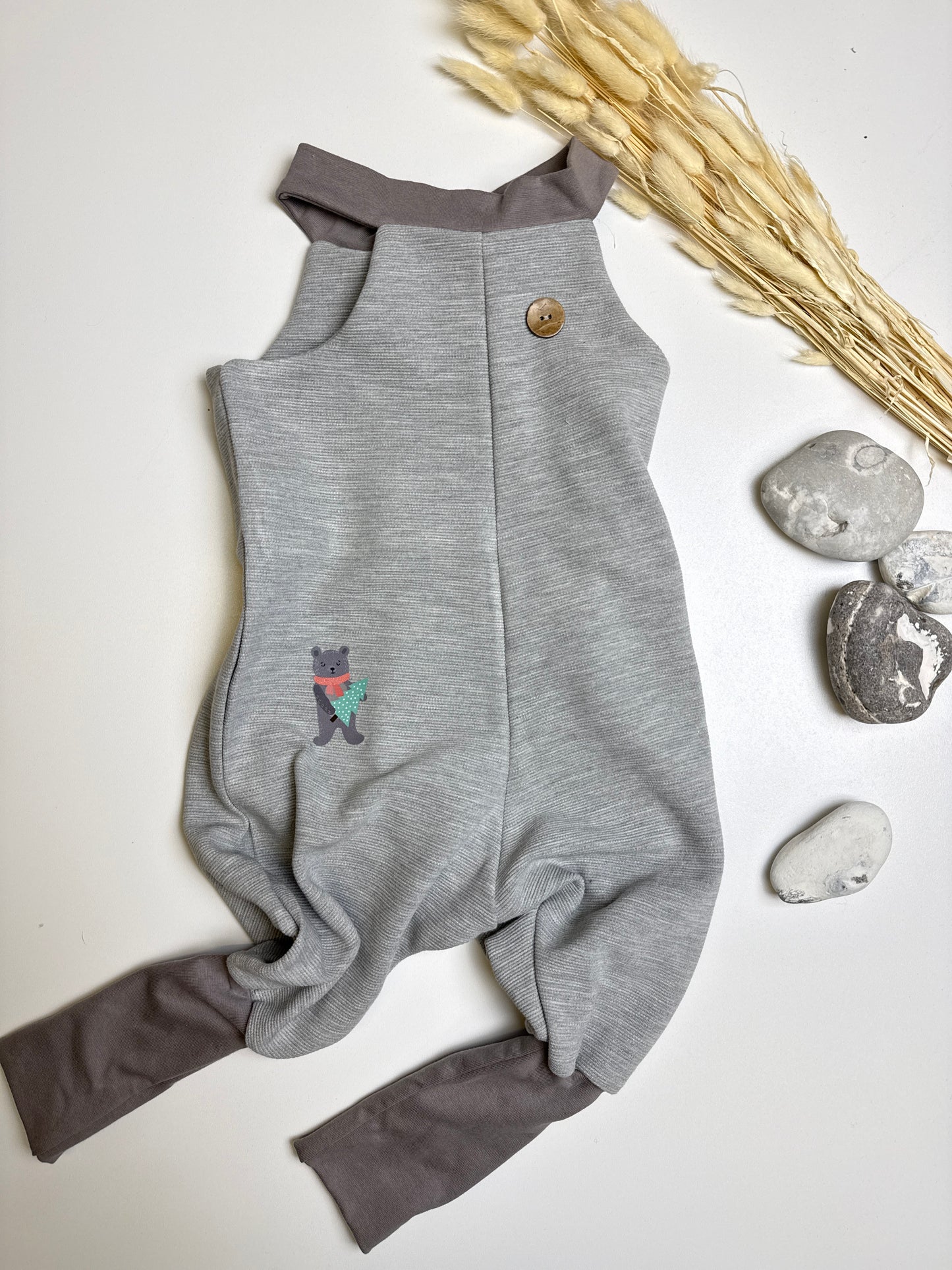 Jumper grau Gr. 3 74/80 - passt bis 86