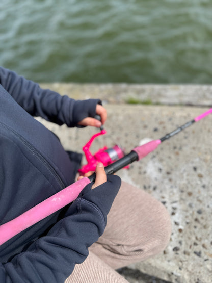 Kinder Funktionsjacke „navy“ – atmungsaktiv, mit Reißverschluss, recycelt & unisex