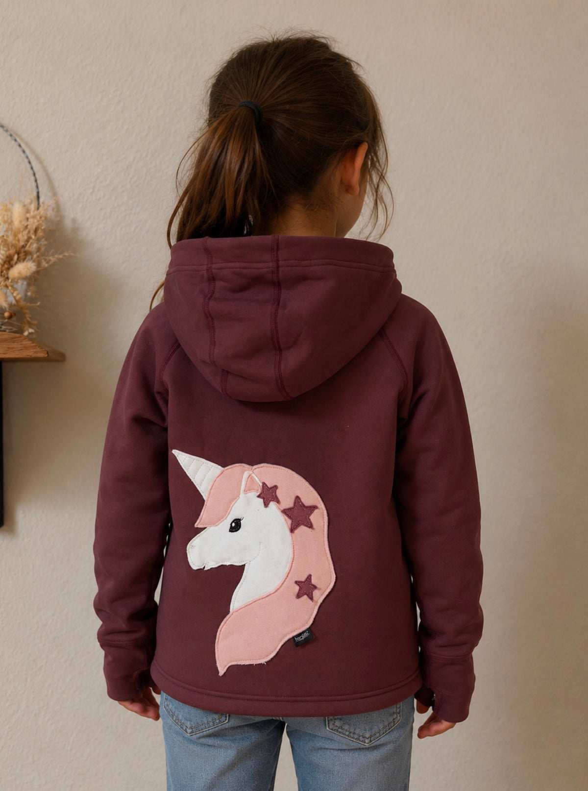 Funktionsjacke Einhorn - Beere - Gr. 6 - 110/116
