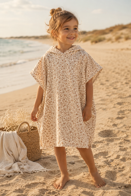 🌾 Musselin Badeponcho „Wildflower“ 🌾