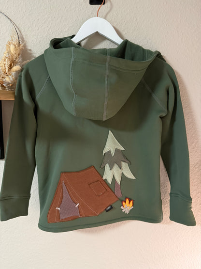 Funktionsjacke Camping - Moos - Gr. 7 - 122/128