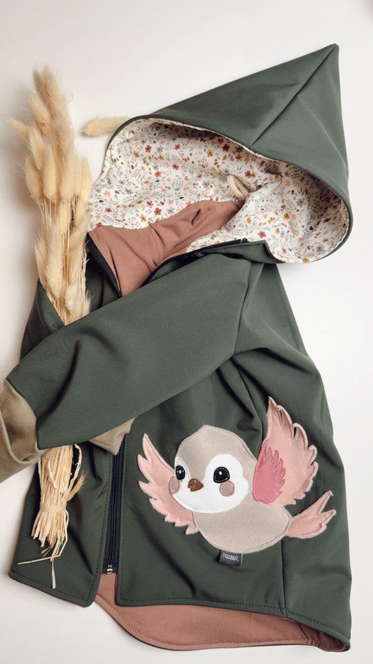🍂 Softshelljacke „Herbstvögelchen“