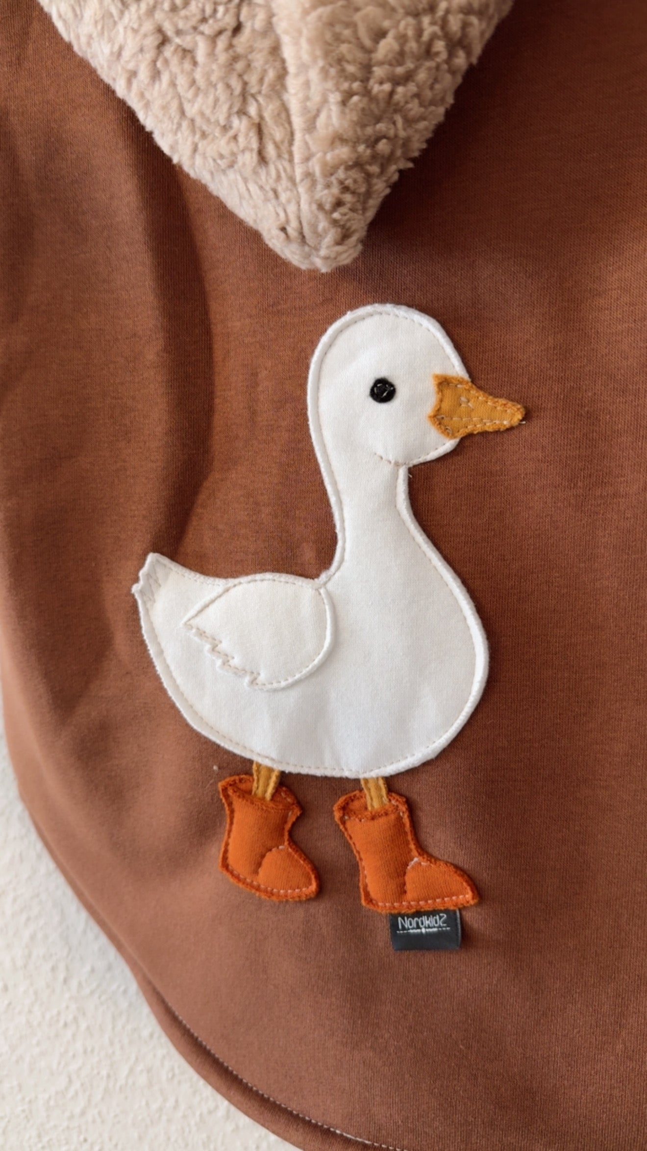 Kuschelige Frühlingsjacke mit Ente 110/116