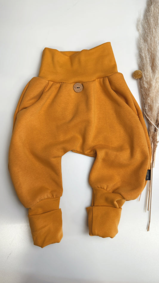 🍂 Mitwachsende Sweat-Knicker – Senf
