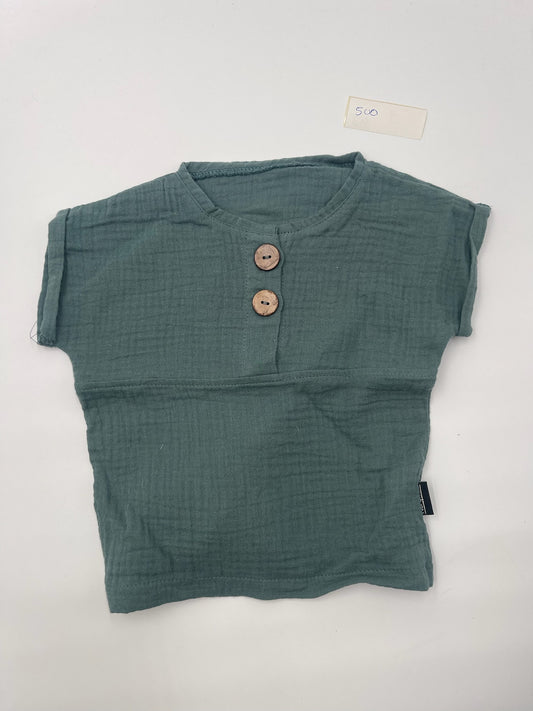 Musselin T-Shirt - Jade, Gr. 3 (500)