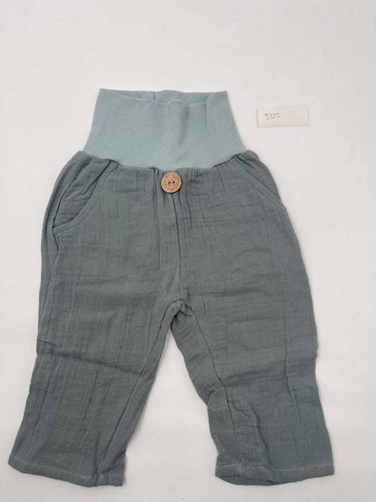 505 - Musselin Chino - altmint dunkel