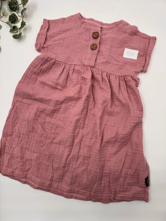 Musselin-Kleid Rosa, Gr. 3 (535)