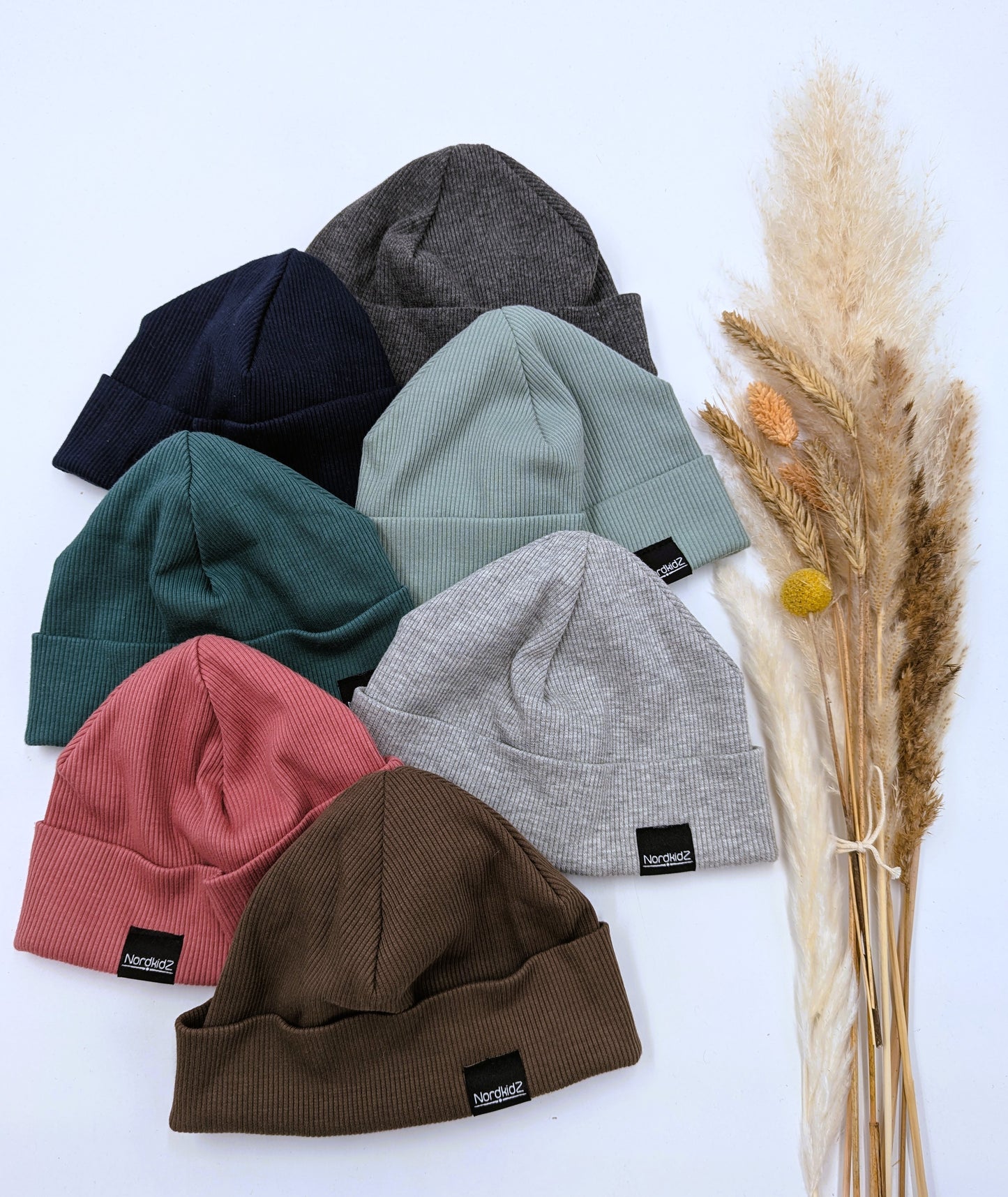 Rib-Beanie - Uni, versch. Farben (710)