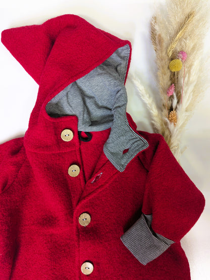 509 Walkjacke ungefüttert - Rot
